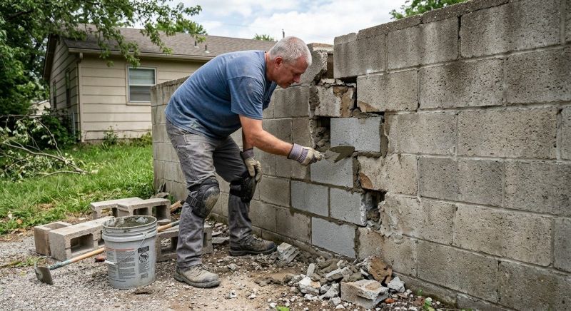 Block Wall Repair in Franklin, MI