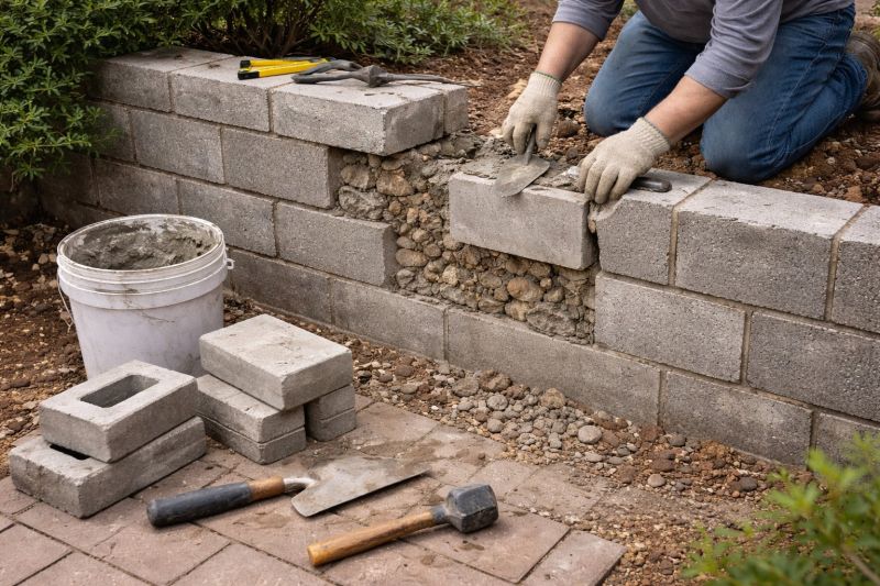 Block Wall Repair in Hazel Park, MI