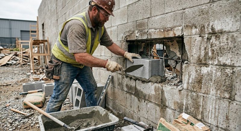 Block Wall Repair in Utica, MI