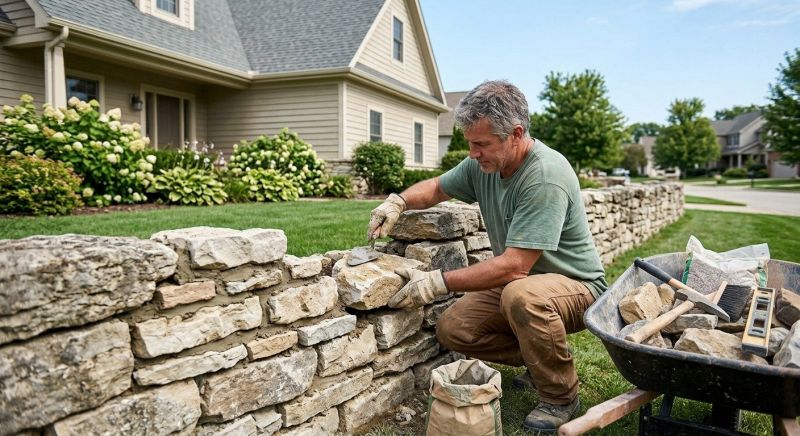 Brick Fence Repair in Novi, MI