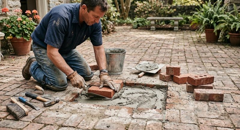 Brick Flatwork Repair in Franklin, MI