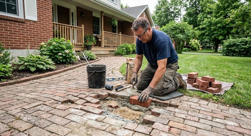 Brick Flatwork Repair in Hazel Park, MI