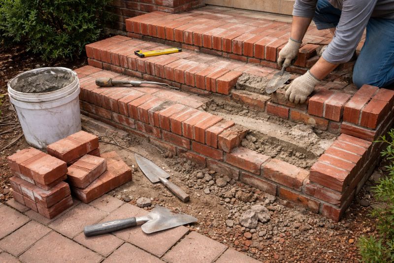 Brick Stairs Repair in Novi, MI