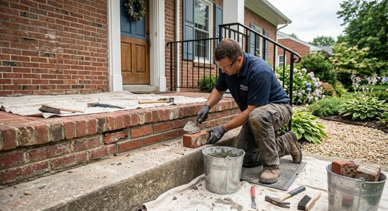 Brick Stairs Repair in Oakland County, MI