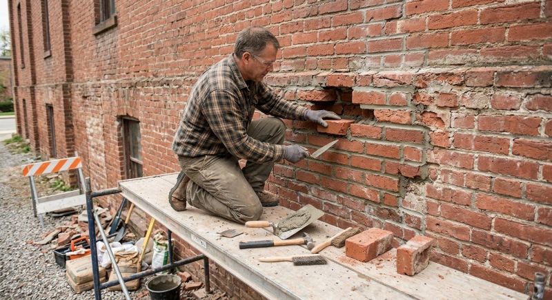 Brick Stairs Repair in Romulus, MI