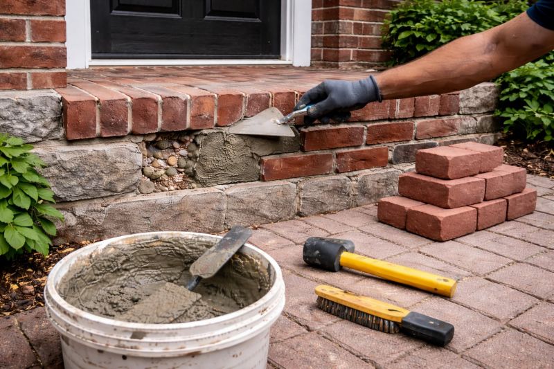Brick Stoop Repair in Novi, MI