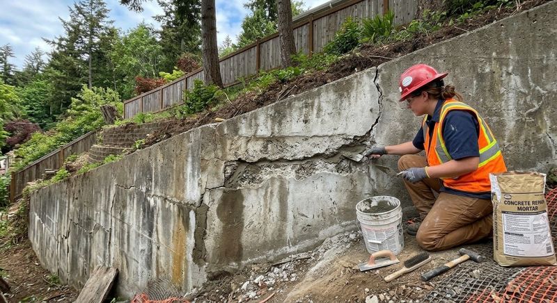 Retaining Wall Repair in Brighton, MI