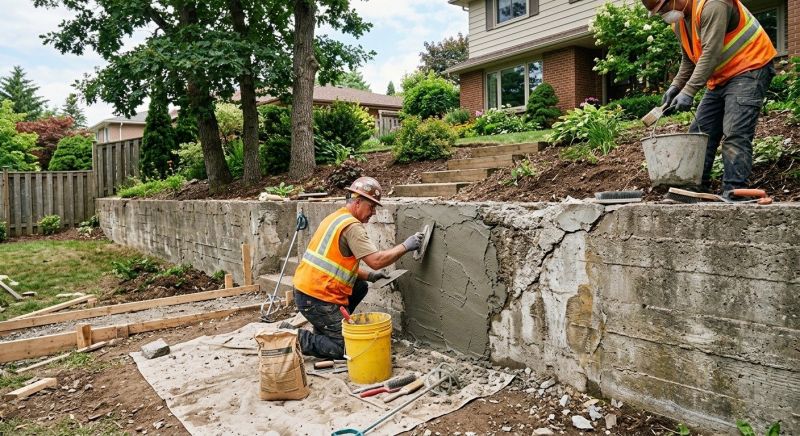 Retaining Wall Repair in Commerce Township, MI