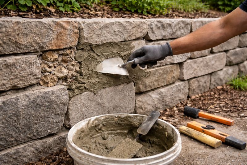 Retaining Wall Repair in Highland, MI