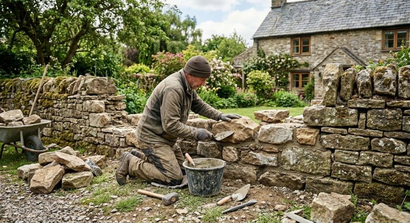 Stone Wall Repair in Novi, MI